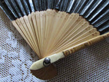 Vintage Asian Wood Hand Fan Japanese Hand Painted Paper Fan Clothing/Bridal Accessory Folding Hand Fan Summer Neccesity Menopause Relief