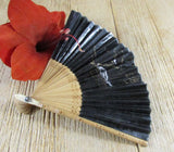 Vintage Asian Wood Hand Fan Japanese Hand Painted Paper Fan Clothing/Bridal Accessory Folding Hand Fan Summer Neccesity Menopause Relief