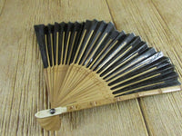 Vintage Asian Wood Hand Fan Japanese Hand Painted Paper Fan Clothing/Bridal Accessory Folding Hand Fan Summer Neccesity Menopause Relief