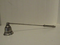 Vintage Candle Snuff Candle Snuffer Extinguisher British Colonial Traditional Style Long Handle Stainless Finish