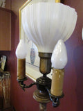 Antique Victorian Lamp Steam Punk Upcycle Floor Lamp Column Lamp Standing Lamp