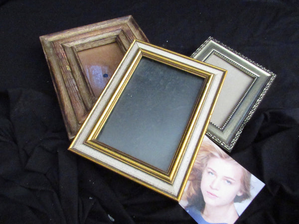 Vintage Photo Frame Collection Set of 3 Crafting Home Decor Wood Frames Wooden Frames