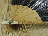 Vintage Asian Wood Hand Fan Japanese Hand Painted Paper Fan Clothing/Bridal Accessory Folding Hand Fan Summer Neccesity Menopause Relief