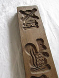 Vintage German Primitive Wooden Cookie Mold Speculaas Shortbread Mold Wall Hanging Bavaria