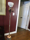 Antique Victorian Lamp Steam Punk Upcycle Floor Lamp Column Lamp Standing Lamp