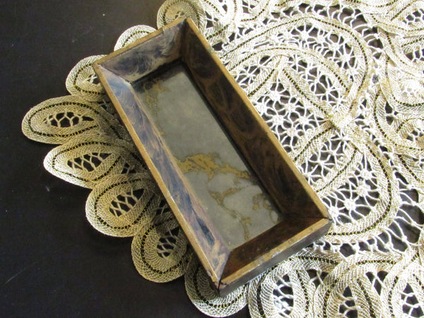 Miniature Framed Hanging Mirror Apothecary Pharmaceutical Mirror RARE Upcycled Wall Hanging