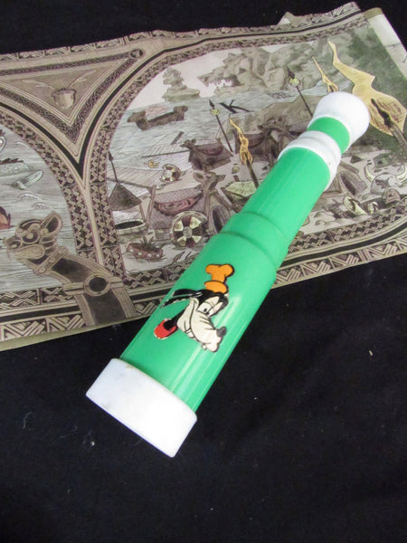 Vintage Goofy Toy Telescope Walt Disney Collectibles Circa 1970's