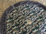 Camoflauge & Faux Fur Christmas Tree Skirt Hunter Lodge Rustic Christmas Decor