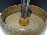 Vintage Wooden Nut Bowl Mid Century Home Entertaining Fall