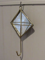 Vintage Triangular Prism Hook Mirrored Hook Home Decor