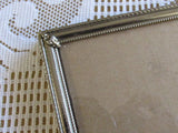 Vintage Metal Photo Frame Double Folding Accordion Frame Mid Century Gold Frame Crafting Wedding Home Decor