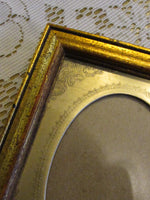 Vintage Antique Finish Painted Gilt Frame Photo Frame Mid Century Style Wood Frame Crafting Photography 4 x 5