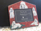 Toy Poodle Photo Frame Maple Lane Press Holds 3 x 5 or 4 x 6 photo