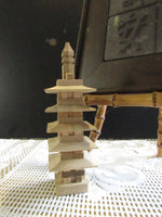 Wooden Japanese Pagoda Puzzle Toys and Games Unique Souvenir Japan