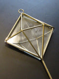 Vintage Triangular Prism Hook Mirrored Hook Home Decor