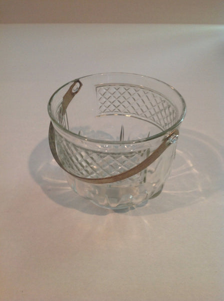 Vintage Diamond Point Ice Bucket