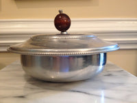 Anodized Aluminum Serving Dish Art Deco