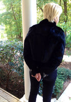 Black Fur Jacket Embellished