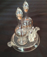 Vintage Cruets Neo Classical Gold Corinthian Design