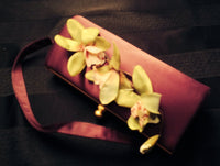 Vintage Purple Clutch with Flowers