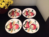 Vintage Hand Painted Fruit Plates Italian