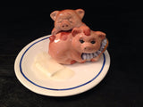 Vintage Sleepy Pigs Salt and Pepper Shakers