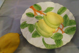 Vintage Lemons Serving Plate Fruit Du Jour Shafford