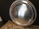 Vintage Leonard Silver Plate Serving Tray Italy