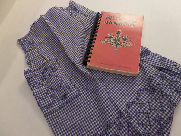 Gingham Skirt Apron Smocked