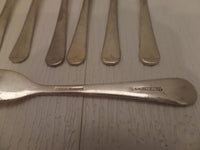 Vintage Silverplate Appetizer Seafood Forks Set of 8