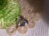 Vintage Silver Heart Pendant Brooch Pin Combo