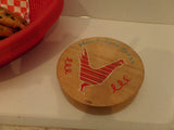 Vintage Wooden Hamburger Press Rooster Japan BBQ summer Picnic Father's Day Cookout Hamburger Lover