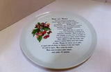 Vintage Porcelain French Platter Cherry Tart French Cookware Baker Display Cheese Plate Desserts