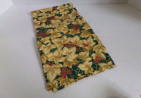 Vintage Holiday Napkins Avon Set of 4 Ivy and Holly Fall colors Ivy Thanksgiving Christmas Table