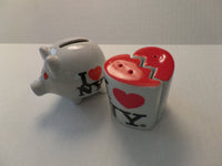 Vintage Souvenir Salt and Pepper Shaker Sets San Francisco Maine I love NY Tourists