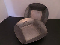 Primitive Tin Punched Square Pan Colonial Square Punched Tin