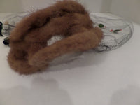 Vintage Fur Hat Mid Century