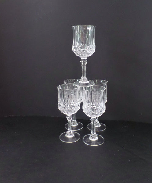 Set of 4 - Cristal D'Arques Longchamp Wine Glass Set