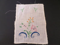 Vintage Hankie, Crochet Doily and Embroidered Linen Set of 3