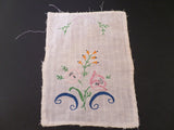 Vintage Hankie, Crochet Doily and Embroidered Linen Set of 3