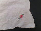 Vintage Hankie, Crochet Doily and Embroidered Linen Set of 3