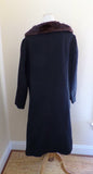 Vintage Fur Collar Overcoat Black