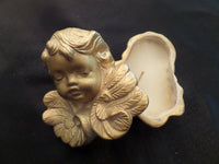 Vintage Cherub Candle Trinket Box