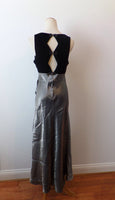 Vintage Gown Metallic Velvet Circa 1990s