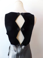 Vintage Gown Metallic Velvet Circa 1990s