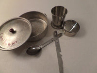 Vintage Camp Utensils SOLD SEPARATELY Collapsable Cup Mess Kit Boy Scouts Girl Scouts Folding Camp Utensils