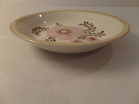 Vintage Serving Bowl Royal China Jeannette Glass Floral Microwave Safe 1970s