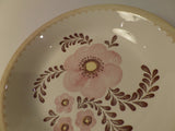 Vintage Serving Bowl Royal China Jeannette Glass Floral Microwave Safe 1970s