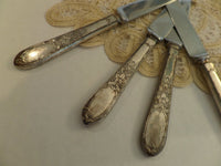 Vintage Silverplate Knives Set of 4