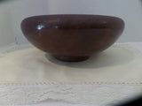 Vintage Wood Bowl Mahogany Mid Century Wooden Serving Bowl Fruit Centerpiece